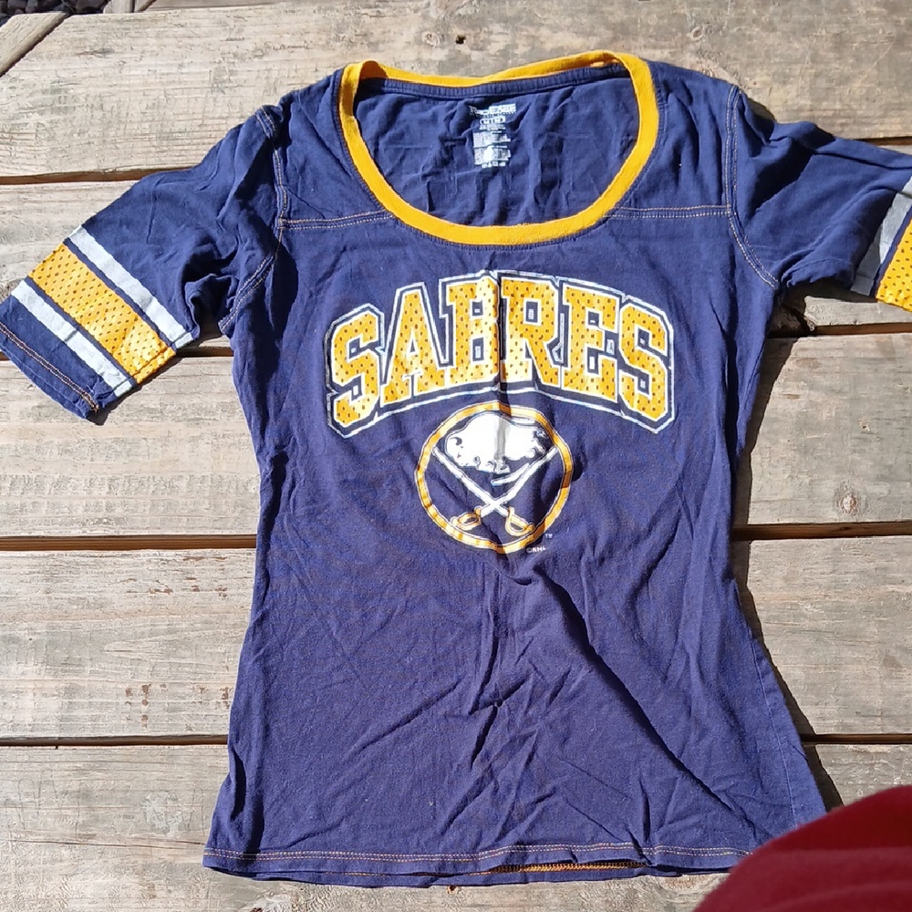 Pro Edge Kids Navy and Yellow Sabres Tee